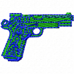 Guns Embroidery Design 12